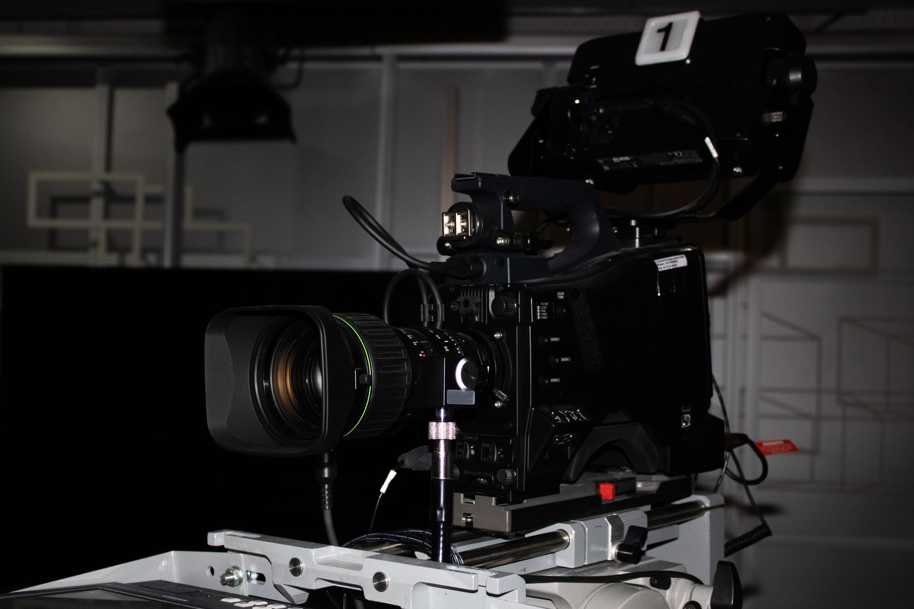Professional high definition studio camera recording
